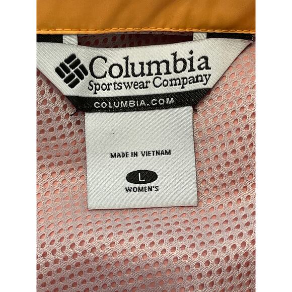 Women's Columbia Omni-Dry Outdoor Packable Windbreaker Hiker Jacket SIZE L 69724 - Picture 8 of 13
